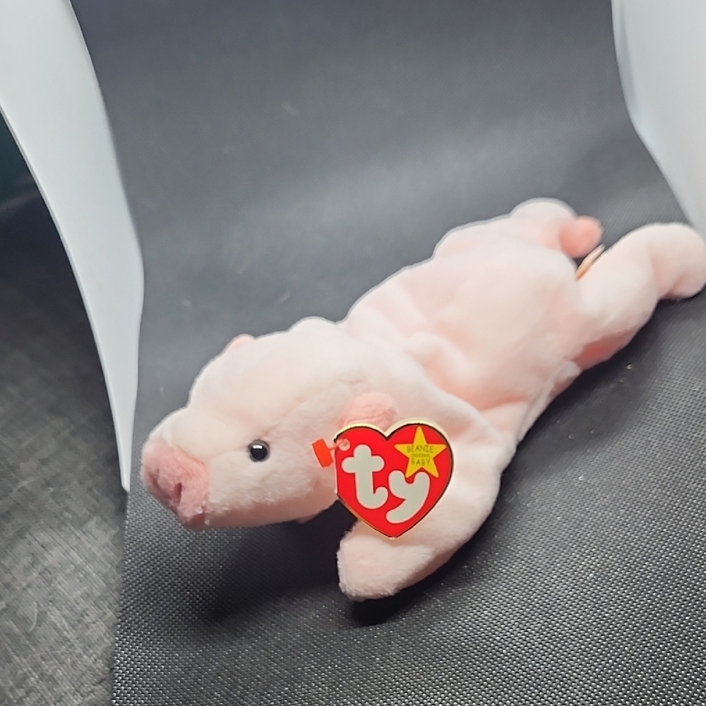 Light Pink Pig Plush Toy with Soft Texture and Beady Eyes